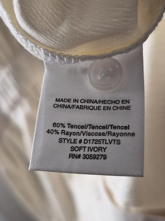 Thread & Supply Ivory Button-Front Short Sleeve Dress - Picture 7 of 8